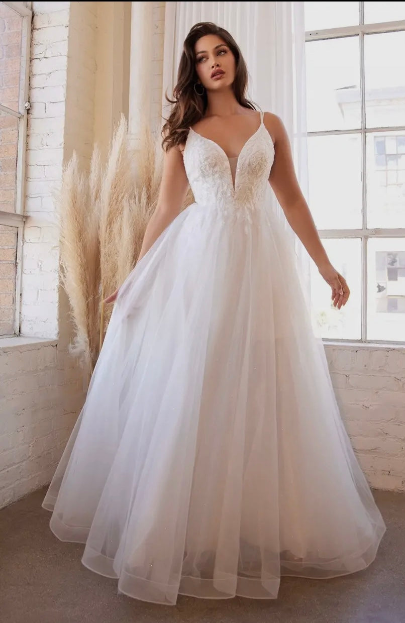 Layered Tulle Bridal Gown